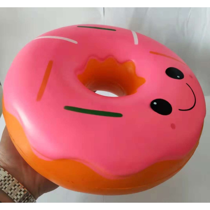 [ĐẠI KHỔNG LỒ] Squishy Bánh Kem Donus Donut Tròn Màu Hồng Cảm Xúc Đại Khổng Lồ Chính Hãng