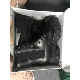 Giày boot MÃ A1732 Đế chiến binh ngầu bôt ullzang basic co dãn mùa thu đông boots boost bốt