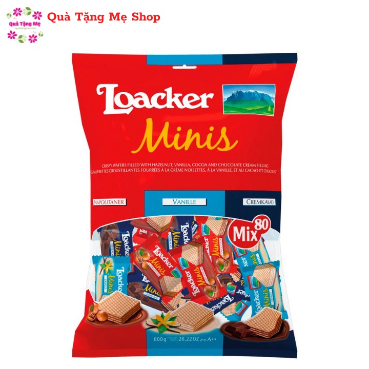 Bánh Xốp Loacker Mix 80 Túi 800g Ngon Giòn Tan