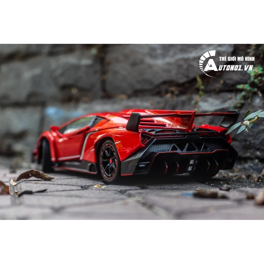 MÔ HÌNH LAMBORGHINI VENENO RED 1:24 DOUBLE HORSES 6792