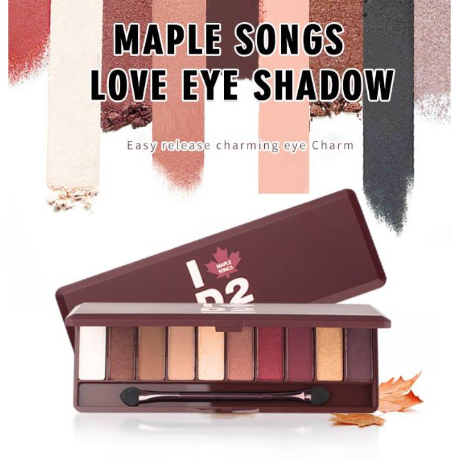 PHẤN MẮT - BẢNG MÀU MẮT MAPLE SONGS D2 10 Ô