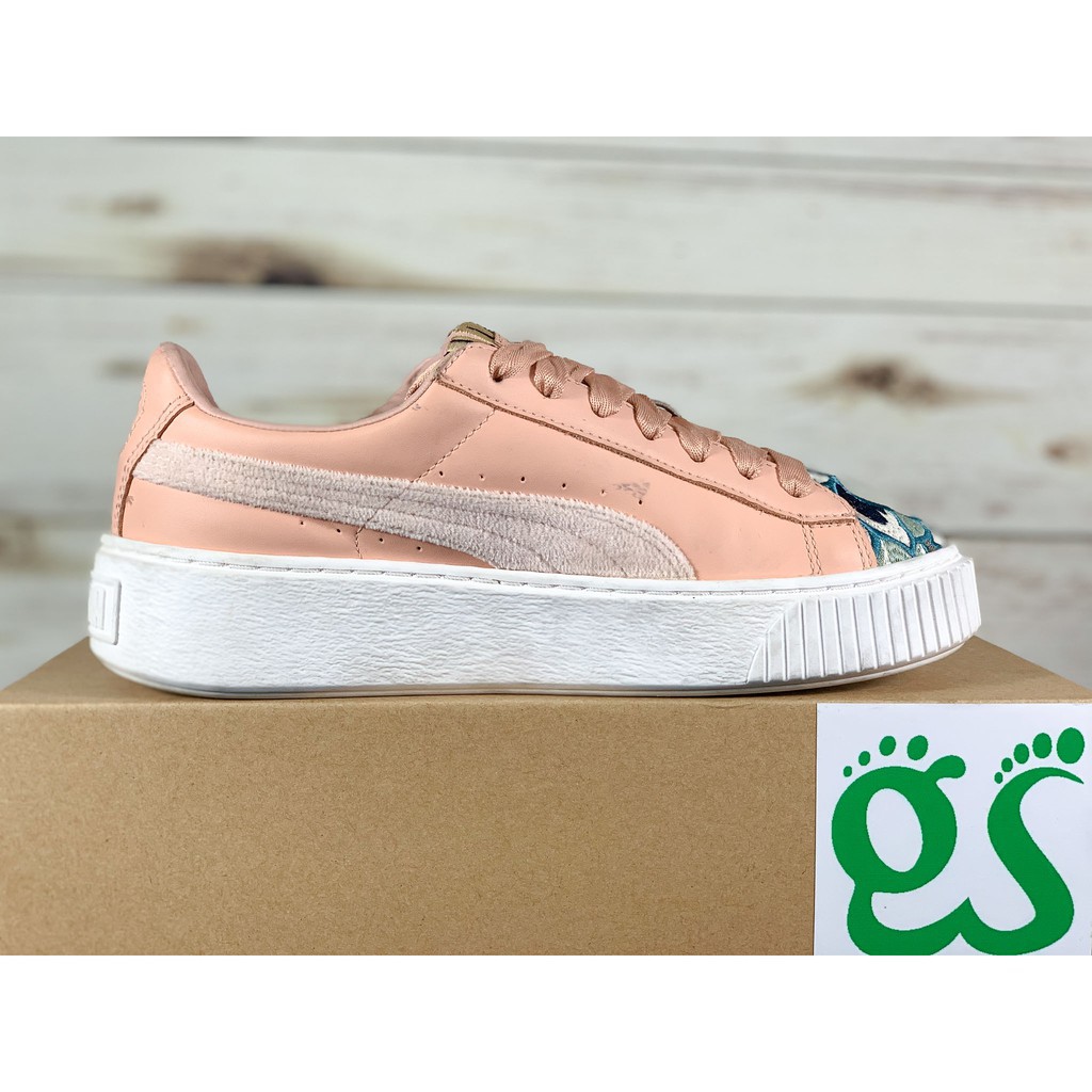 | Xả Xả| [ẢNH THẬT] Giày Thể Thao Chính Hãng 2hand PUMA SUEDE PLATFORM SPECKLED TOP CHAY Có Sẵn Có Sẵn