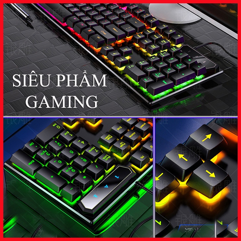Bàn phím máy tính Gaming SSR siêu chất LED 7 màu, độ nhạy cao, sản phẩm đạt tiêu chuẩn ESPORTS
