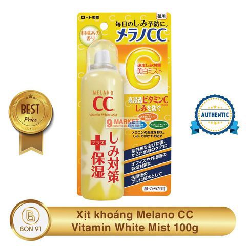 Xịt Khoáng Rohto Melano CC Whitening Mist 100g