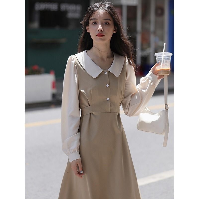 Đầm cổ búp bê thiết kế mới xinh xắn thời trang theo phong cách pháp dành cho nữ