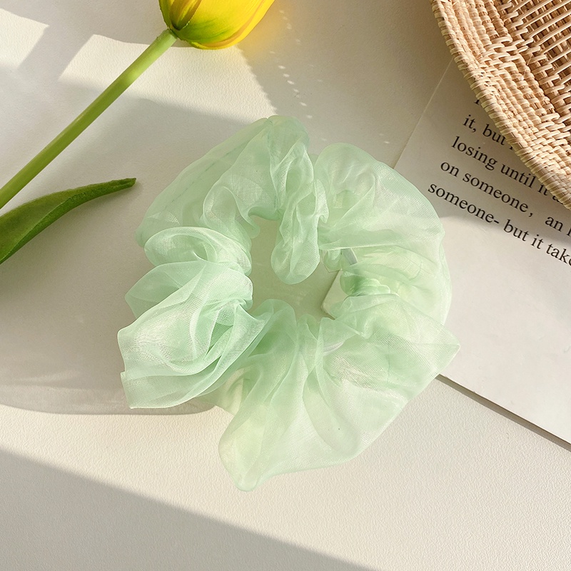 Dây cột tóc đơn giản nhiều màu sắc điệu đà phong cách Hàn Quốc