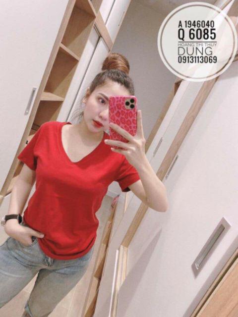 {giá sale} Áo Phông Nữ Cổ Tim B12 chất đẹp..