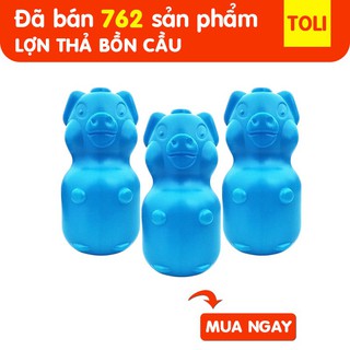 Con lợn thả bồn cầu khử mùi hôi, diệt khuẩn, ố vàng