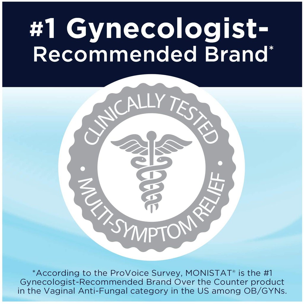 Monistat 1-Day Kem bôi giảm ngứa, giảm viêm nhiễm, diệt nấm vùng kín trong 1 ngày - 9gam