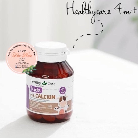 Milk Calcium Healthy Care Bổ Sung Canxi Cho Trẻ Trên 4 Tháng Tuổi