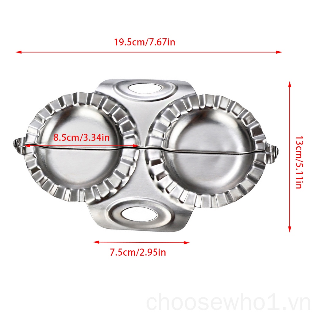 Khuôn Làm Há Cảo 2 Ngăn Bằng Thép Không Gỉ