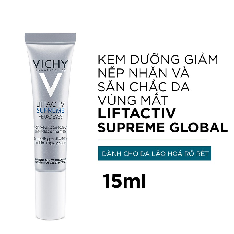 Kem Dưỡng Chống Nếp Nhăn Và Nâng Mí Mắt - Liftactiv Ds Eye Cream Vichy 15ml