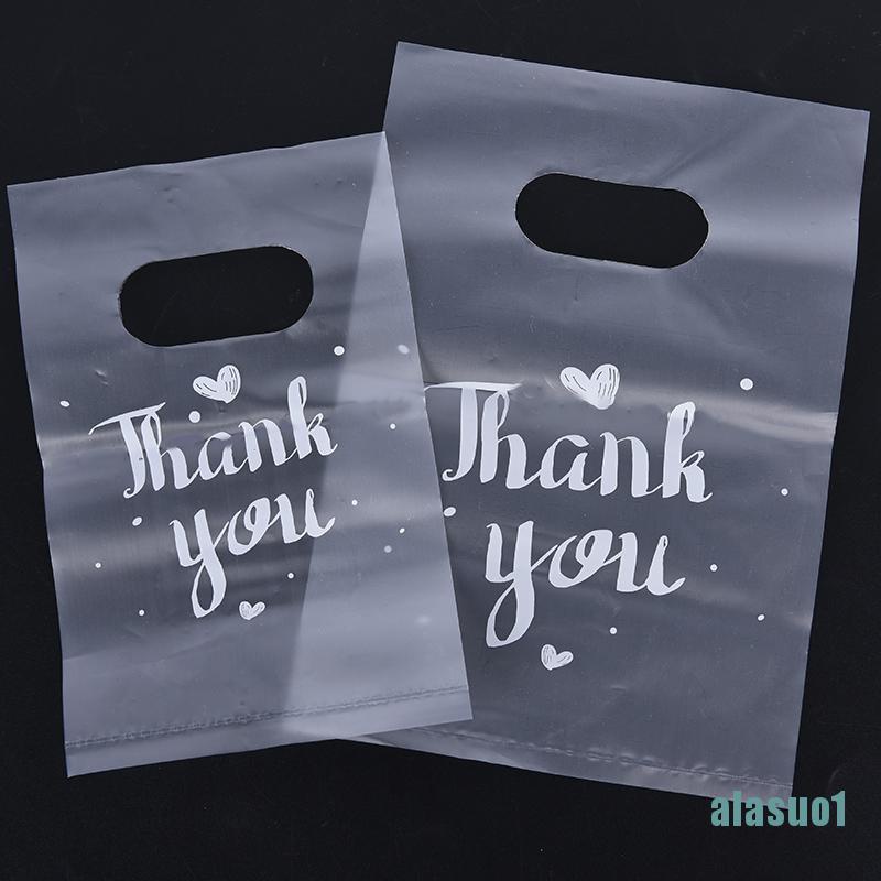 Set 100 Túi Nhựa Mini In Chữ Thank You