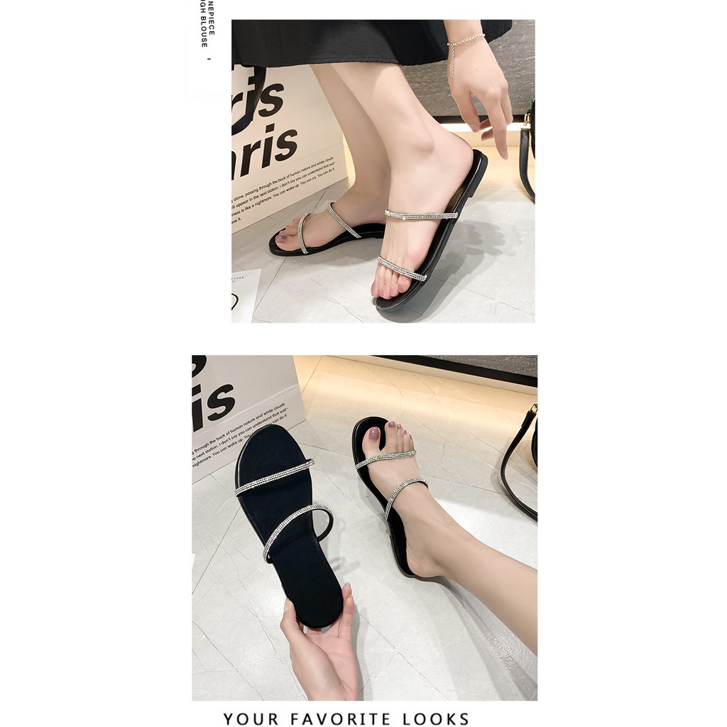 Dép xỏ ngón đính đá thời trang nữ size 35-43