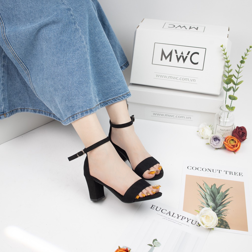 Giày cao gót nữ quai ngang MWC NUCG- 3502