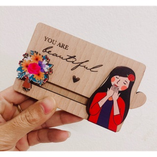 Thiệp gỗ 8/3 cực ấn tượng