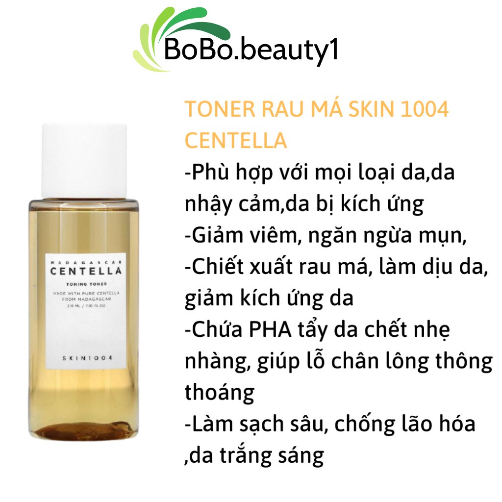 Toner Centella Skin1004 Hàn Quốc giảm mụn kiềm dầu giảm thâm giúp phục hồi da se khít lỗ chân lông