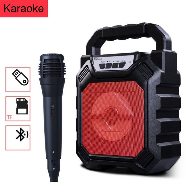 Loa Kẹo Kéo Karaoke Bluetooth Mini - Loa bluetooth YD-668