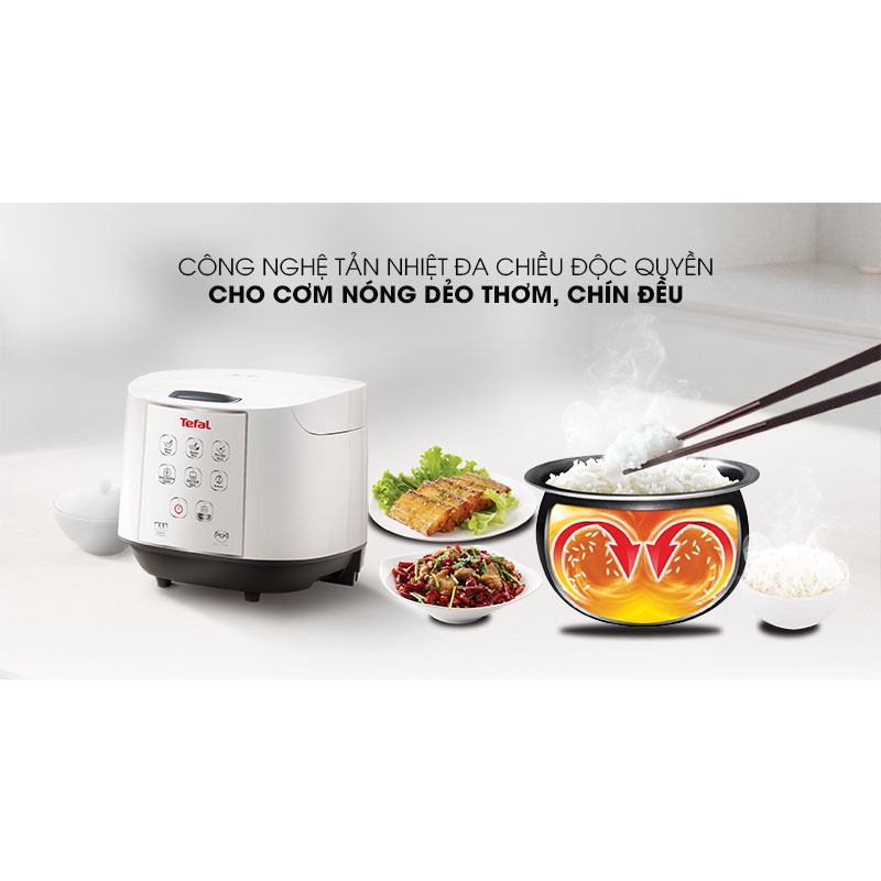 Nồi cơm điện tử Tefal 1.8 lít RK732168