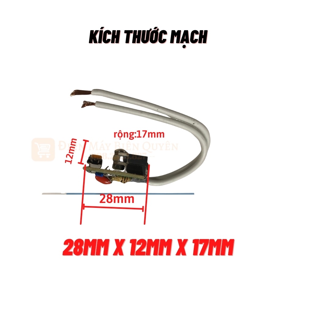 Mạch cản điện 2000W, mạch cản điện 220v về 110v (BTA16 cản đôi, không dùng cho thiết bị có mạch điện tử)