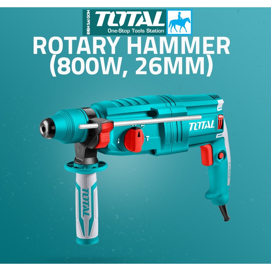 TOTAL Máy khoan búa xoay 800W TH308268