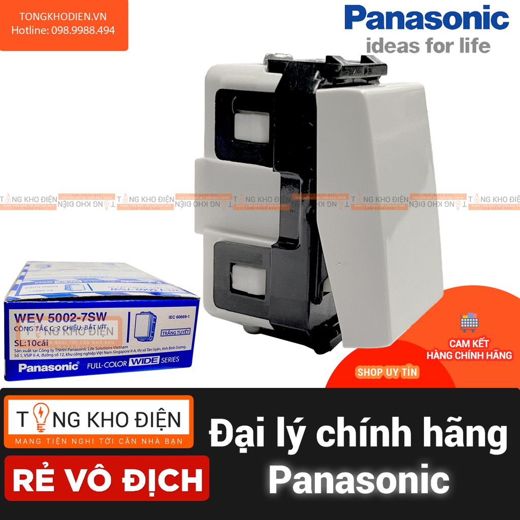 Công Tắc 2 Chiều Panasonic WEV5002-7SW [Dòng Wide]