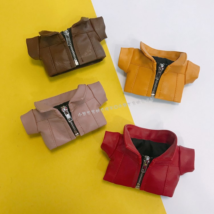 Áo khoác da cho doll 20CM