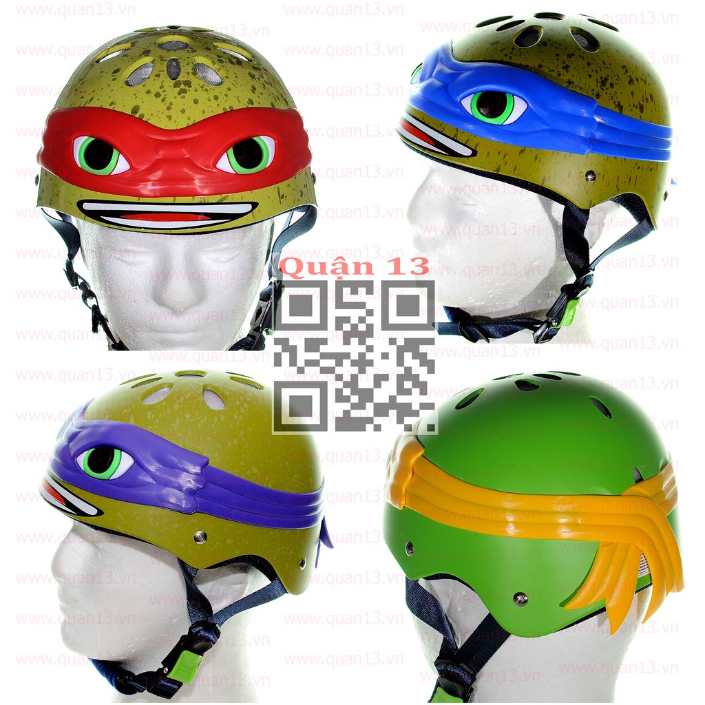 [Chính Hãng] Mũ thể thao xe đạp/patin/lướt ván NTMAX Ninja Rùa 2018 - Có size Người Lớn và Trẻ Em