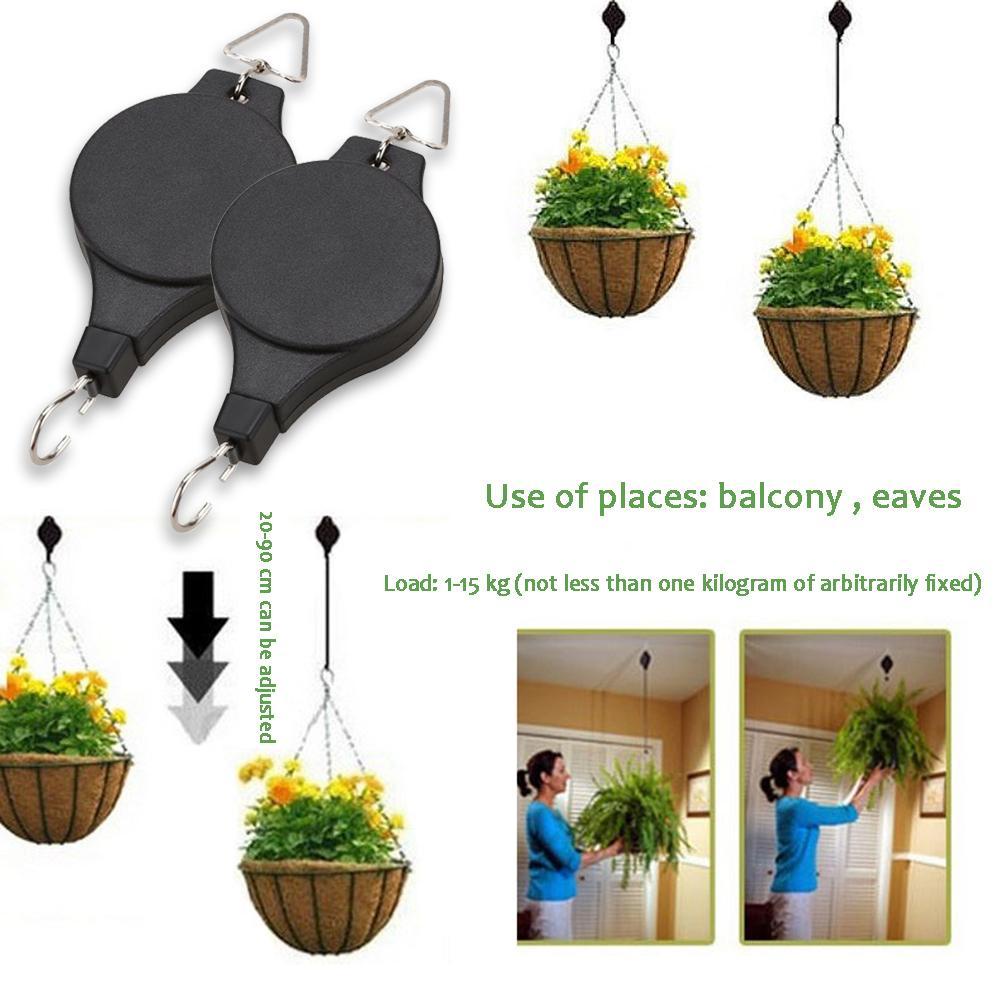 Ròng Rọc 20cm - 90cm Treo Chậu Cây Trang Trí Có Thể Thu Gọn Tiện Dụng