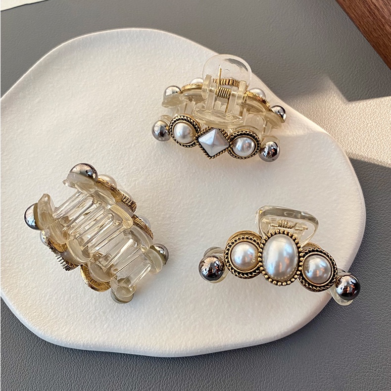 Kẹp tóc đính ngọc trai dễ thương cho nữ