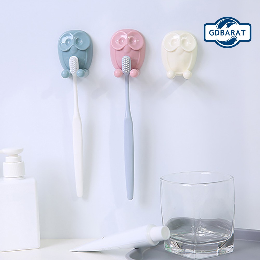 Giá Treo Bàn Chải Đánh Răng Dán Tường Thiết Kế Hình Con Cú Độc Đáo Tiện Dụng