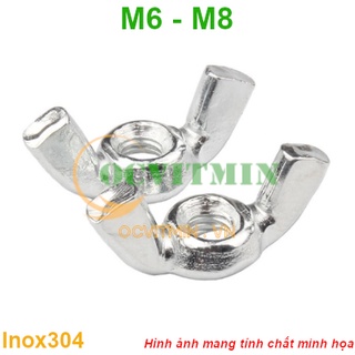 Shopee.vn/ocvitmin Ecu Đai Ốc Tai Hồng M6 M8 Tán Chuồn Inox304