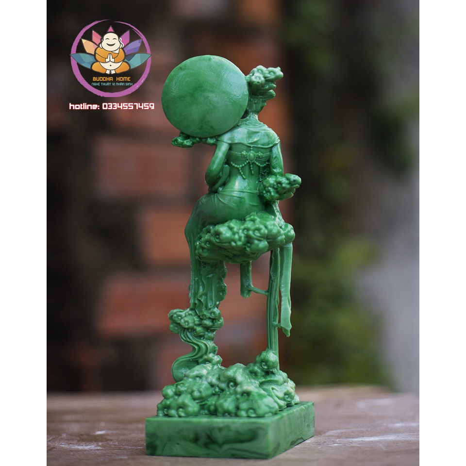 Tượng Hằng Nga Tiên Nữ đá xanh chi tiết sắc sảo trang trí nhà cửa
