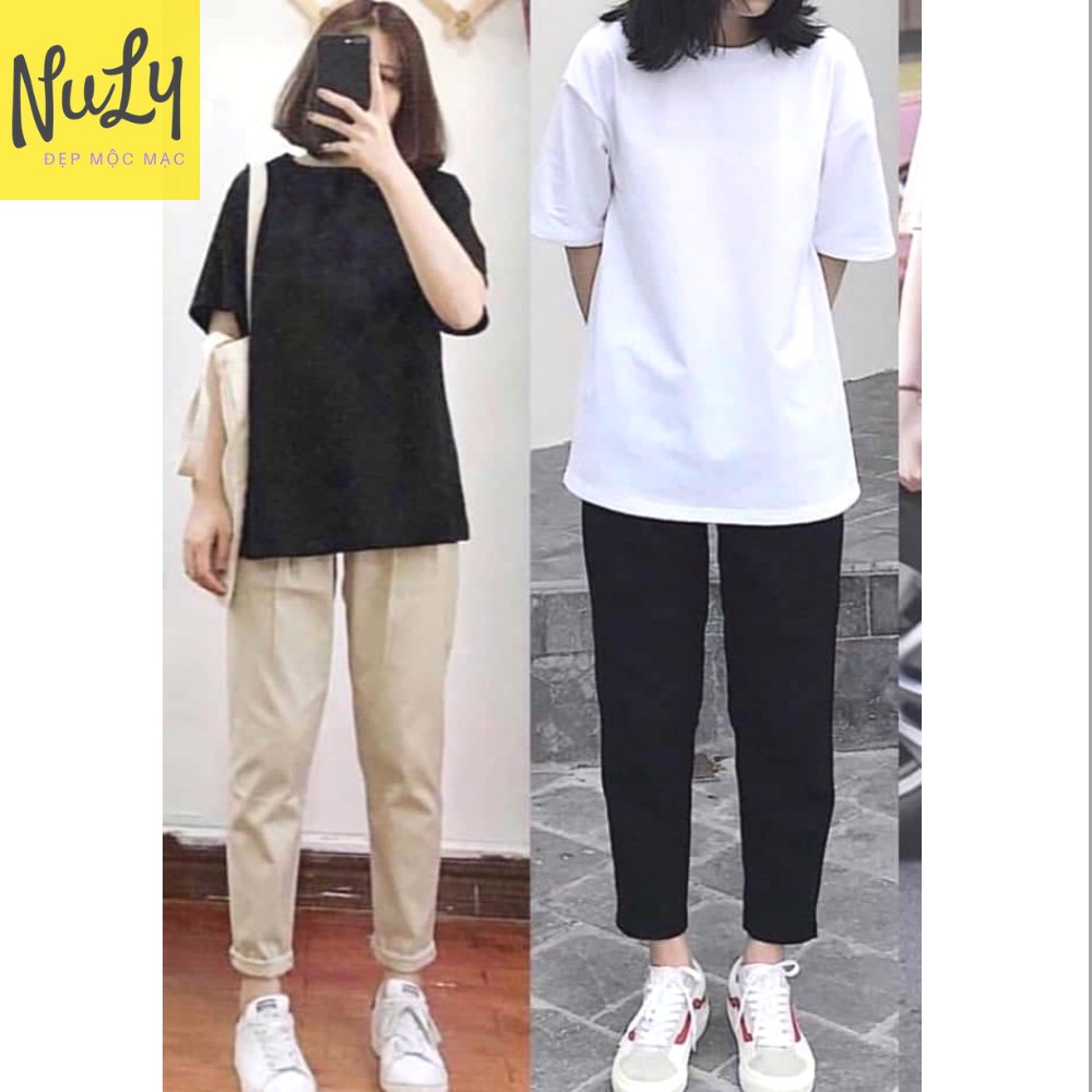 [CHẤT ĐẸP] Quần Kaki Nữ Unisex Ống Suông Sắn Gấu Hiện Đại, Cá Tính Freesize Dưới 60kg | BigBuy360 - bigbuy360.vn