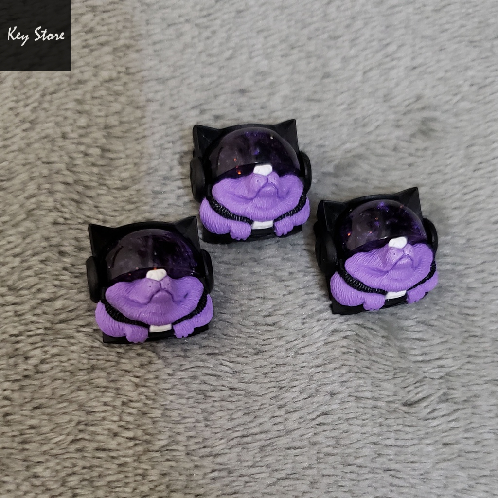 Nút bàn phím cơ artisan keycap sirius màu tím violet