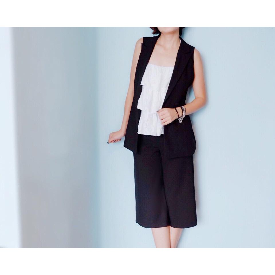 Set bộ đồ Topshop gồm áo Blazer + quần Culottess
