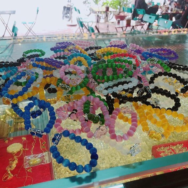 SALE GIÁ SỈ LẮC TAY ĐÁ PHONG THUỶ MIX NGHÊ BẠC TA NGUYÊN CHẤT