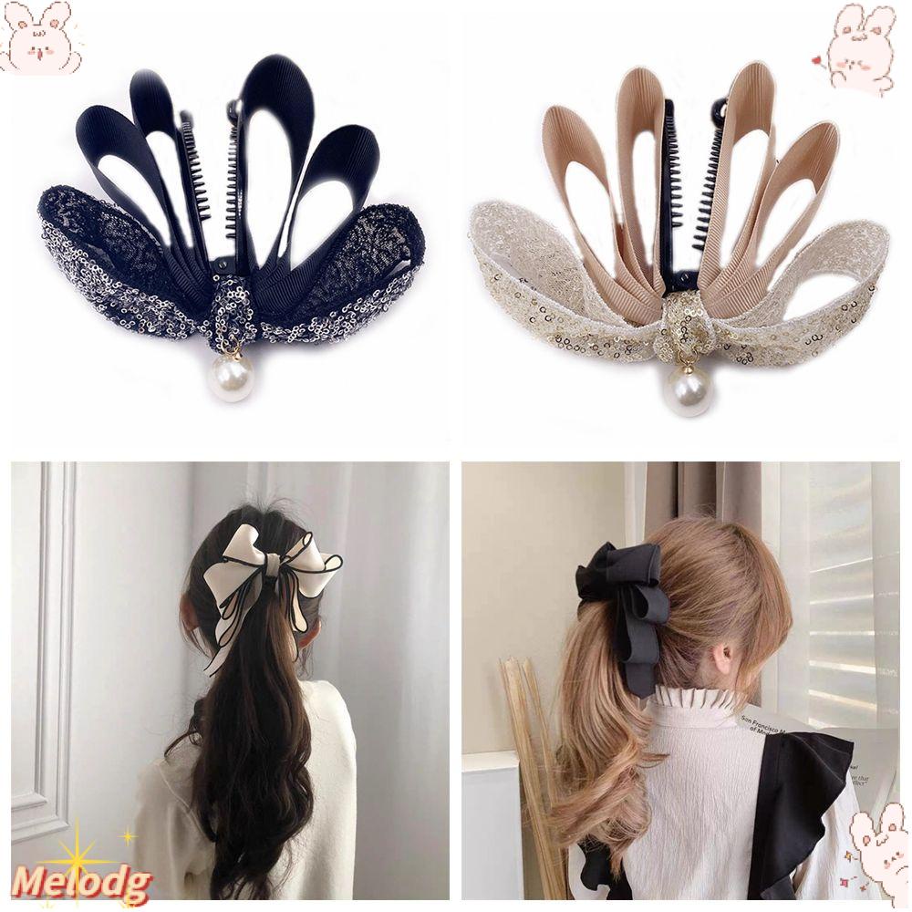 Kẹp Tóc Đuôi Ngựa Trang Trí Ren Đính Ngọc Trai Ngọt Ngào