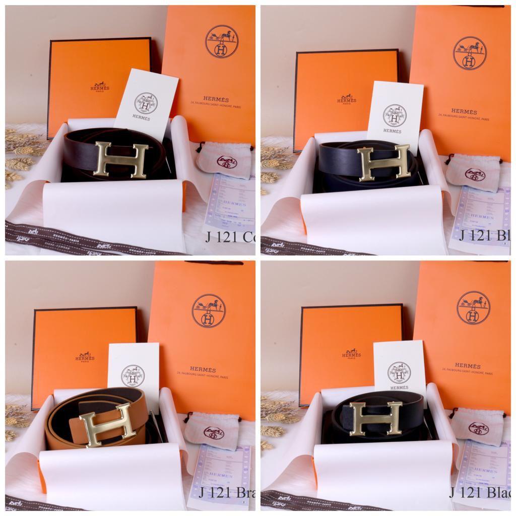 Thắt Lưng 121hermes Trơn Đầy Đủ Bộ 121 Với Hộp Chất Lượng Cao