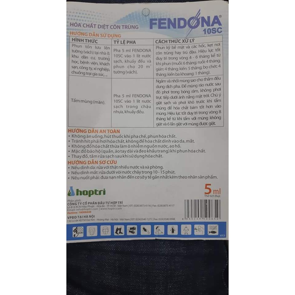 Thuốc diệt muỗi Fendona 10SC 1000ml