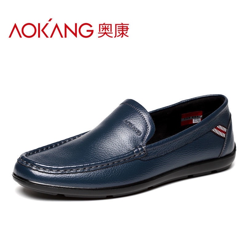 Giày lười Aokang da bò chính hãng
