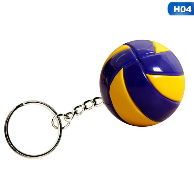 flowersqueen Móc Khóa Hình Quả Bóng Chuyền Thời Trang Dành Cho Nam