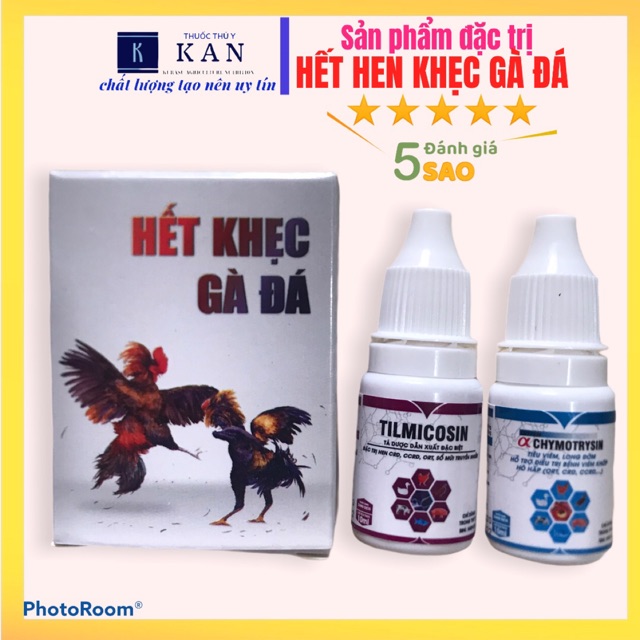 Đặc trị hen khẹc, vẩy mỏ, sưng mặt, sưng phù nề các viết thương gà đá (gà chọi)