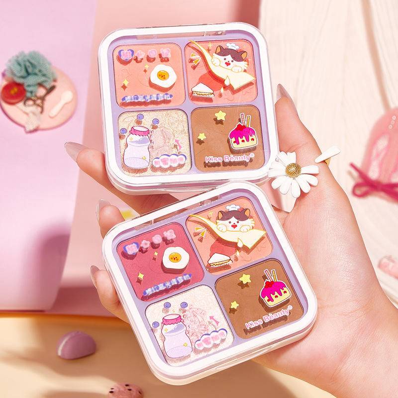 Phấn má hồng trang điểm tự nhiên Kiss Beauty