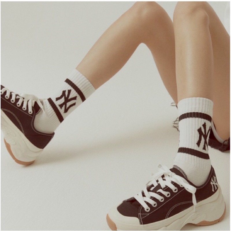 𝐌𝐋𝐁 𝐂𝐇𝐔𝐍𝐊𝐘 𝐇𝐈𝐆𝐇  + low giày thể thao Sneaker mlb độn đế cổ cao cổ thấp  MLB chunky High  độn đế