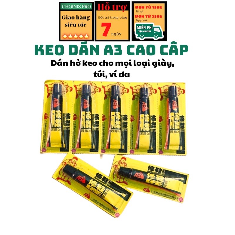 Keo dán Giầy da, đồ da chuyên dụng A3 15ml