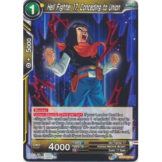 Thẻ bài Dragonball - TCG - Hell Fighter 17, Conceding to Union / BT14-110'