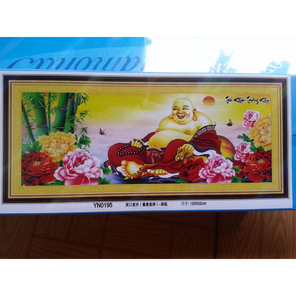 Tranh đính đá phật di lặc Q195