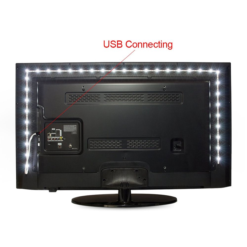 Dải đèn LED USB 1M / 2M / 3M / 4M / 5M ánh sáng trắng tùy chỉnh trang trí nhà cửa dịp giáng sinh