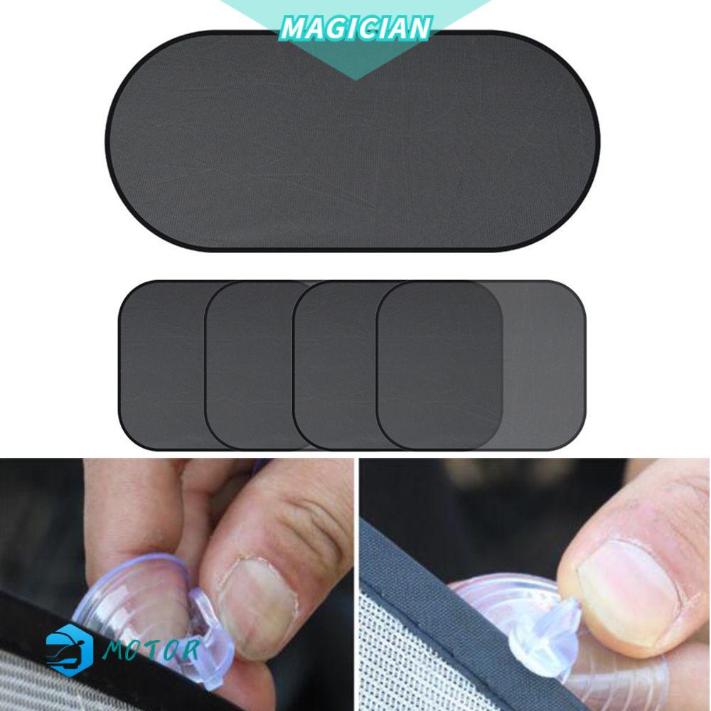 1 Bộ Tấm Lưới Che Nắng Màu Đen Thông Dụng Cho Cửa Sổ Xe Hơi